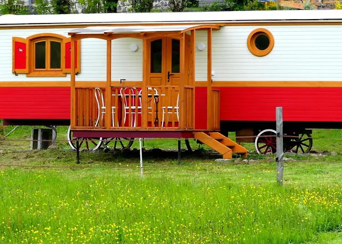 Campingplatz Roulotte Le Gite-anes Jou-sous-Monjou