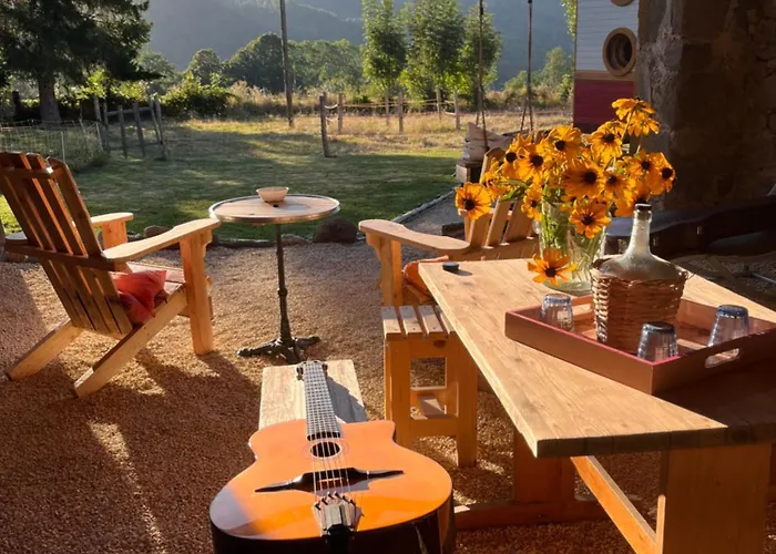 Roulotte Le Gite-anes Campingplatz